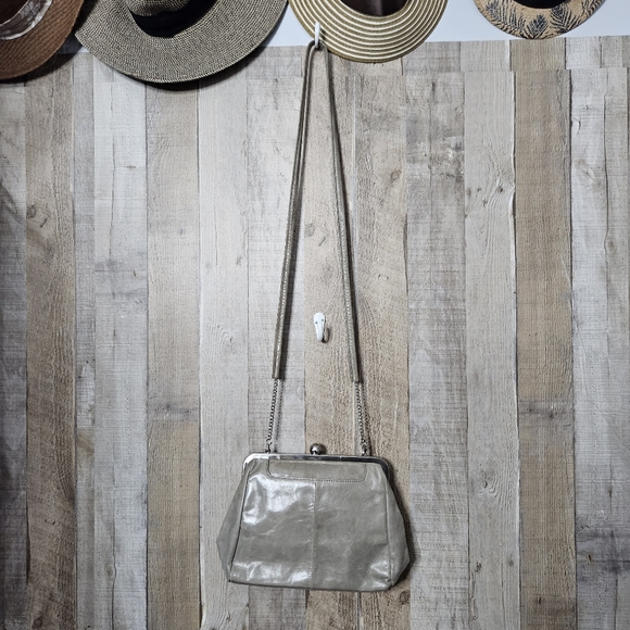 HOBO Gray Leather Shoulder Bag - Picture 2 of 14